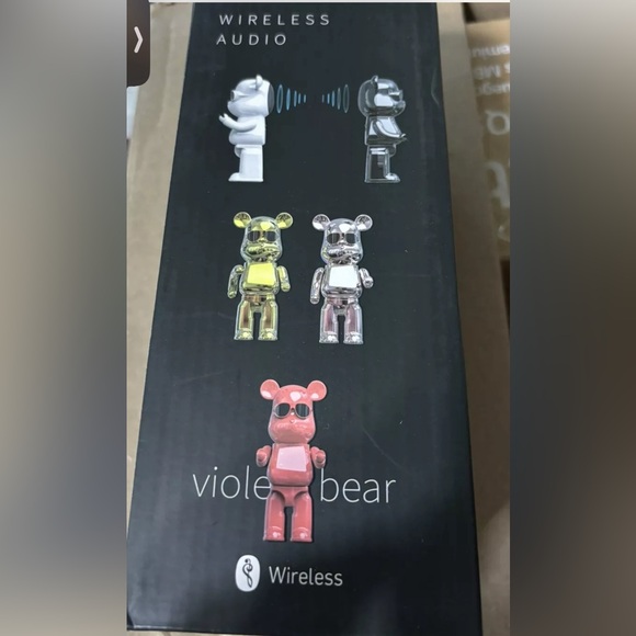 Wireless Speaker B3 Bear•Bluetooth Portable•PC Subwoofer•Blue or pink•New in box - Picture 4 of 5